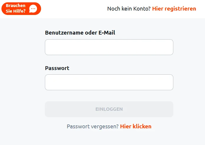 Betano-Anmeldeformular zum Benutzerkonto