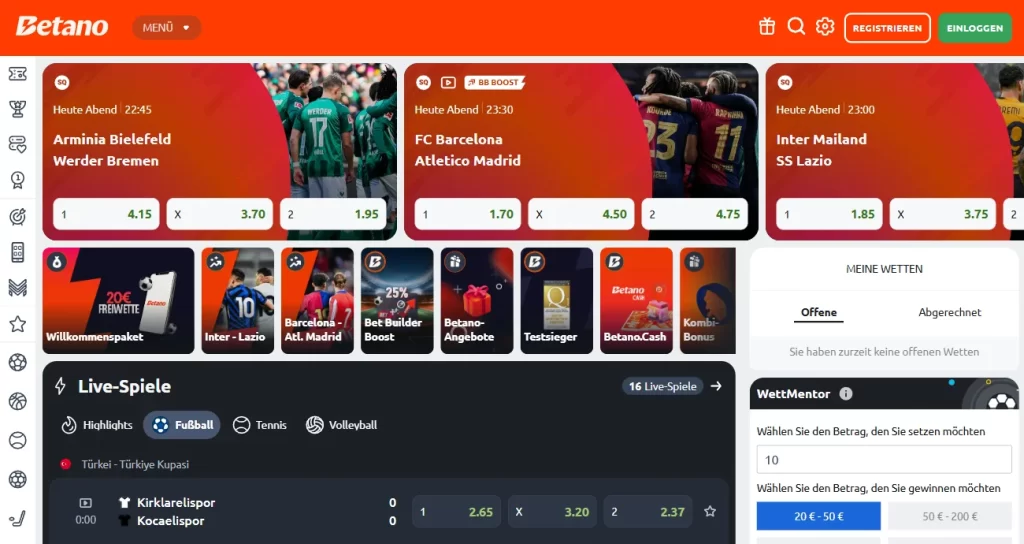 Offizielle Betano-Website in Deutschland